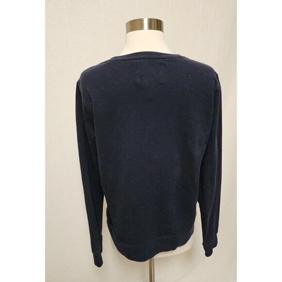 Victoria Secret Sport Womens Sweatshirt Size Meduim Dark Blue - Picture 3 of 5